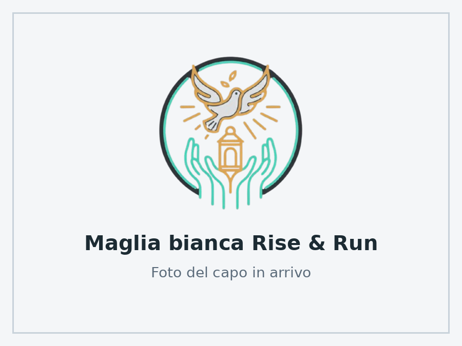 Maglia bianca Rise & Run
